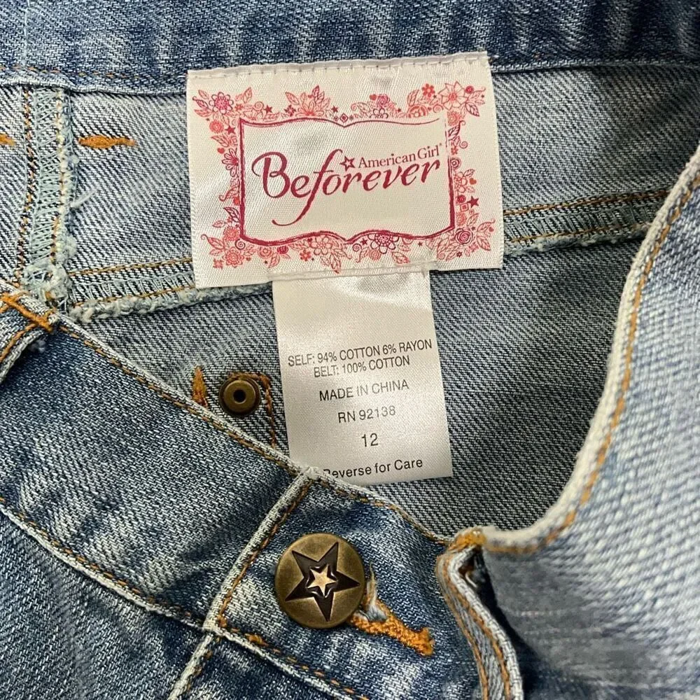 Girls AMERICAN GIRL Beforever Jean Skirt